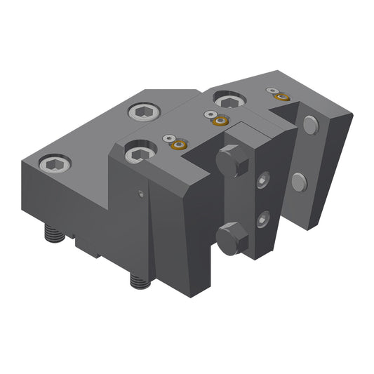 Toolholder with square-multi-receptacle 