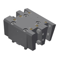 Toolholder with square-multi-receptacle 