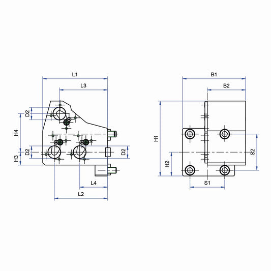 Cylindrical shank receptacle