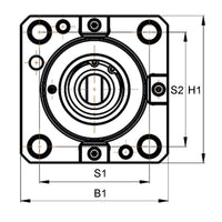 Axial drilling head 