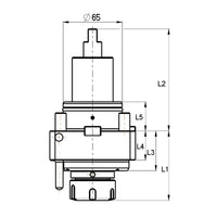 Axial drilling head 