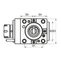 Radial drilling and milling head 