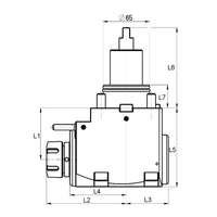Radial drilling and milling head 