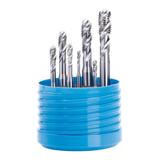 HSS-E spiral flute taps set M3 / M4 / M5 / M6 / M8 / M10 / M12
