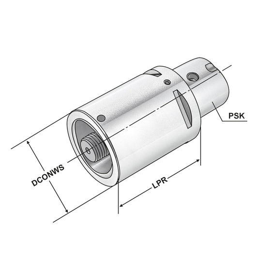 Adapter sleeve for ISO 26623 (PSK) PSK 63 - PSK 50 - 80