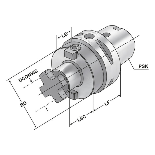 Shell mill holder PSK 63 - 22 - 40