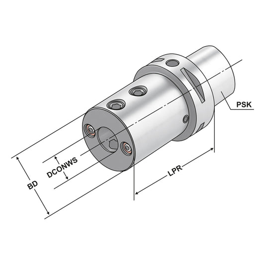 Boring bar holder | E2 PSK 63 - 16 - 80