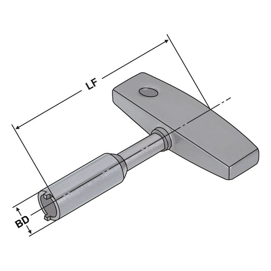 Key for coolant tube C6 | PSK 63