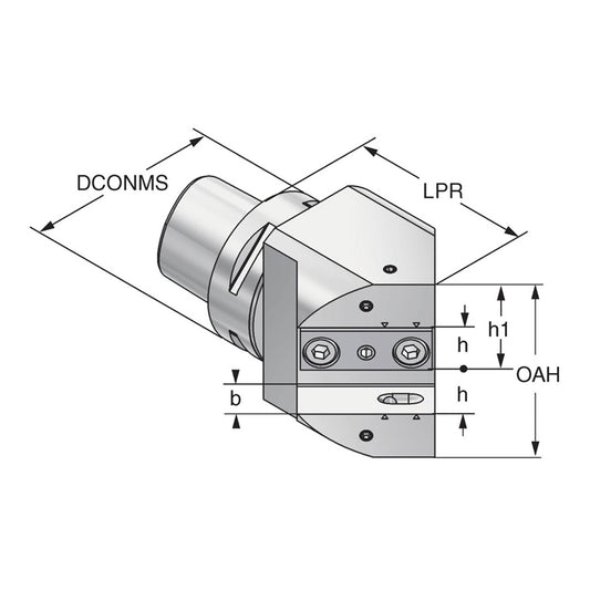 Multi-turning toolholder 45° PSK 63 - 20 - 93