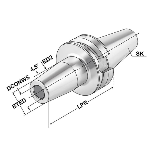 Shrink chuck 4,5° BT 30 - 06 - 80