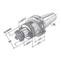 Combi shell mill holder  SK 40 - 27 - 55