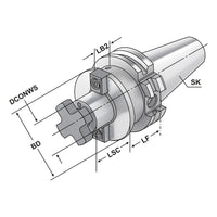 Shell mill holder SK 40 - 22 - 100