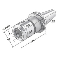 Milling Chuck SK 40 - 25 - 105