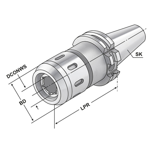 Milling Chuck SK 40 - 25 - 105