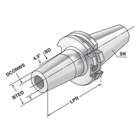 Shrink chuck 4,5° SK 40 - 10 - 80