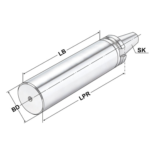 Boring bar blank BT 40 - 63 - 250