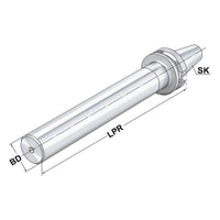 Test arbor  BT 40 - 40 - 300
