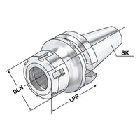 ER-Collet chuck  BT 40 - 1/10 - 100 | ER 16