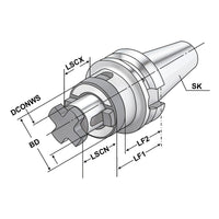Combi shell mill holder BT 40 - 22 - 55