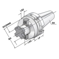 Shell mill holder BT 40 - 22 - 40