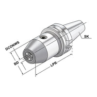 CNC-Drill chuck BT 40 - 1/13 - 98