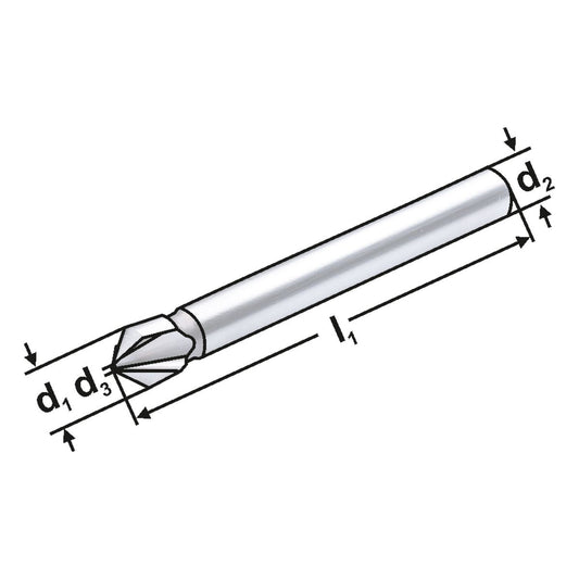 HSSE-counterdsink 90° 4,3mm | 1,3mm