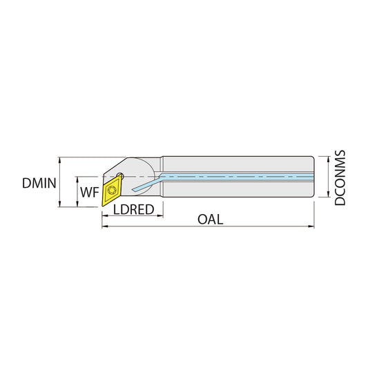 Carbide boring bars E12M.SDQC.R07