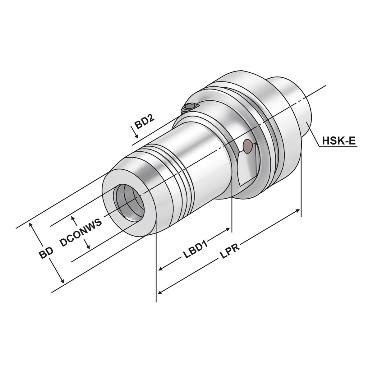Hydraulic expansion chuck HSK 40 - 20 - 100