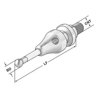 Probe tip ceramic standard Ø 3mm for Edge finder mechanical 3D - "702.8.12"