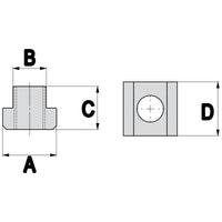 Centering nut 16-12 | Pair for vice ATI