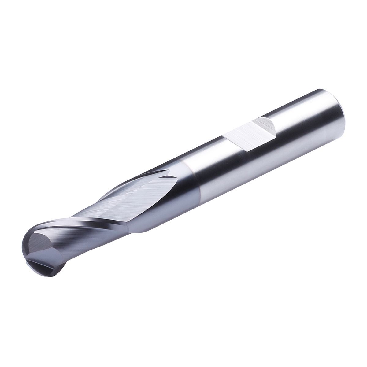 Solid carbide ball nose end mill 2 flutes long 6mm R3,0 - 6 AlTiCrN coating