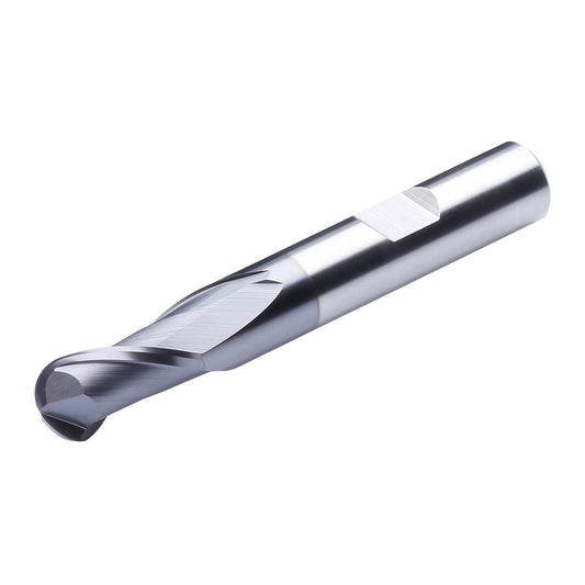 Solid carbide ball nose end mill 2 flutes long 6mm R3,0 - 6 AlTiCrN coating