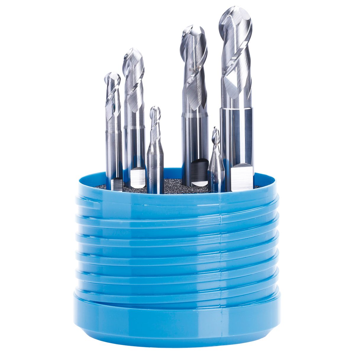 Alu Feinstkorn Solid carbide ball nose end millset 2 flutes - 3 / 4 / 6 / 8 / 10 / 12 mm