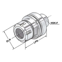 ER-Collet chuck  HSK 63 - 2/20 - 100 | ER 32