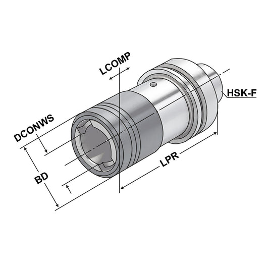 Quick change tapping chuck HSK 63 - M3-M14 - Gr.1