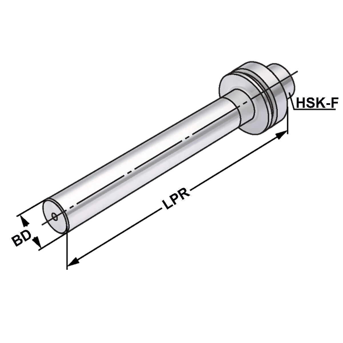 Test arbor  HSK 63 - 40 - 346