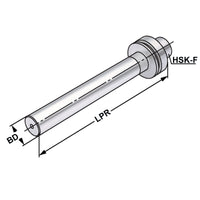 Test arbor  HSK 63 - 40 - 346