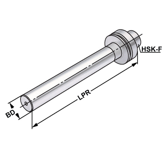 Test arbor  HSK 63 - 40 - 346