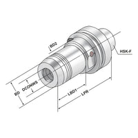 Hydraulic expansion chuck HSK 63 - 20 - 100