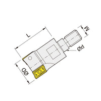screw in cutter 90° 40 - M16 APKT 1604 / APHX 1604