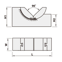 Adjustable prism square 102x30x49x30