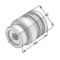 Setting screw for power chuck HKS 25 HKS-System