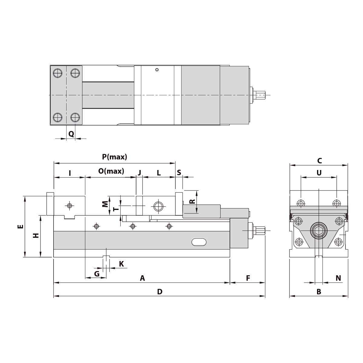 Precision vice AVL-100G/HV mechanical