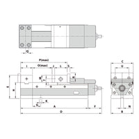 Precision vice AVL-100G/HV mechanical