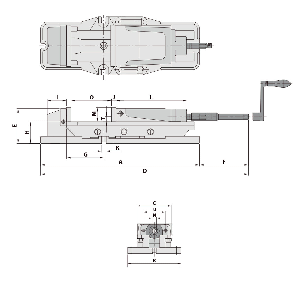Precision vice MP-50A mechanical with mechanical booster