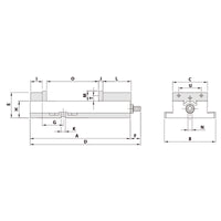 Precision vice ATD-460 mechanical