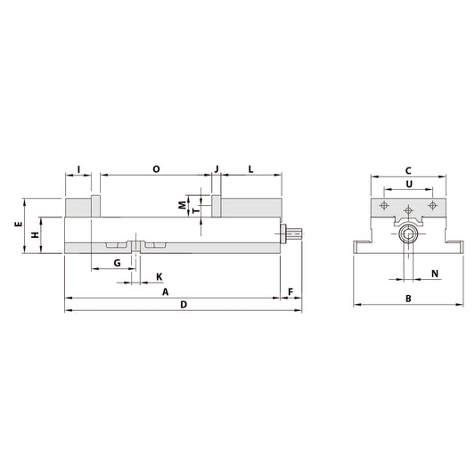 Precision vice ATD-460 mechanical