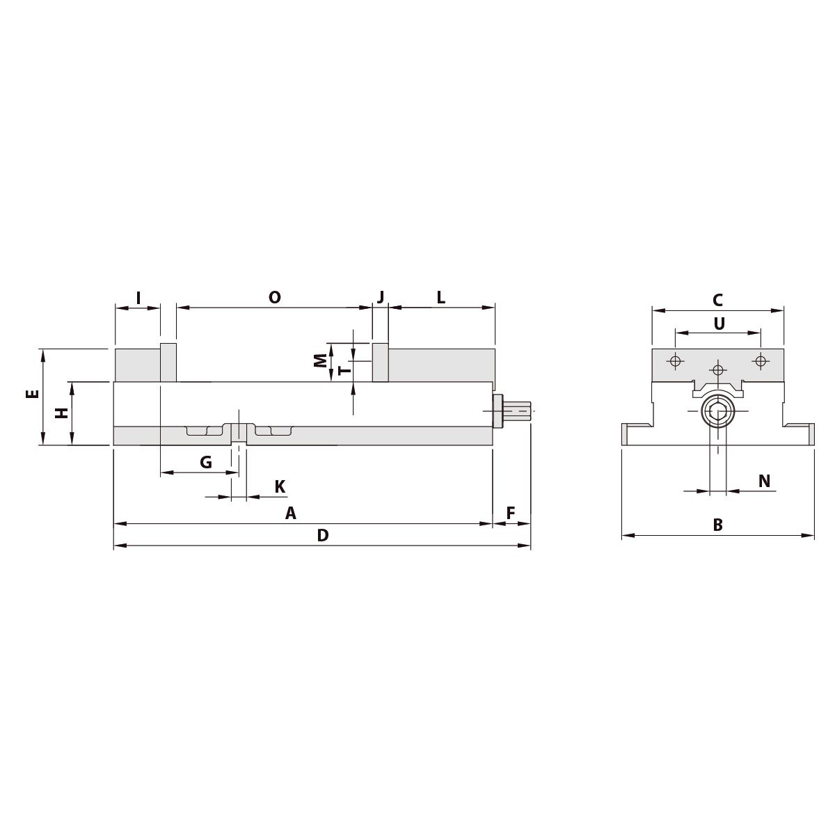 Precision vice ATD-570 mechanical