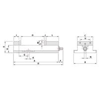Precision vice ATD-570 mechanical