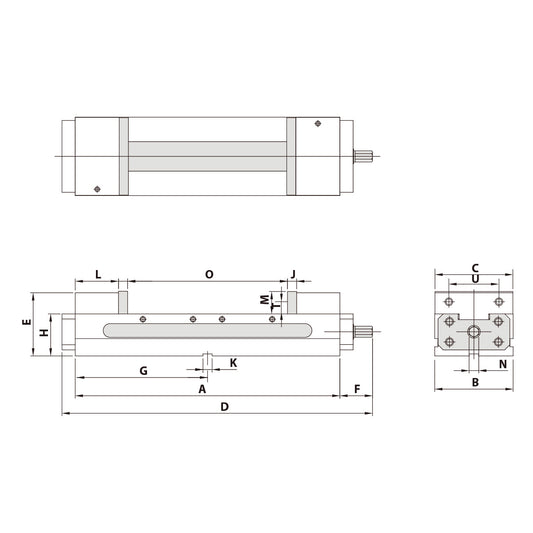 Self-centering machine vice HLD-60G/HV mechanical